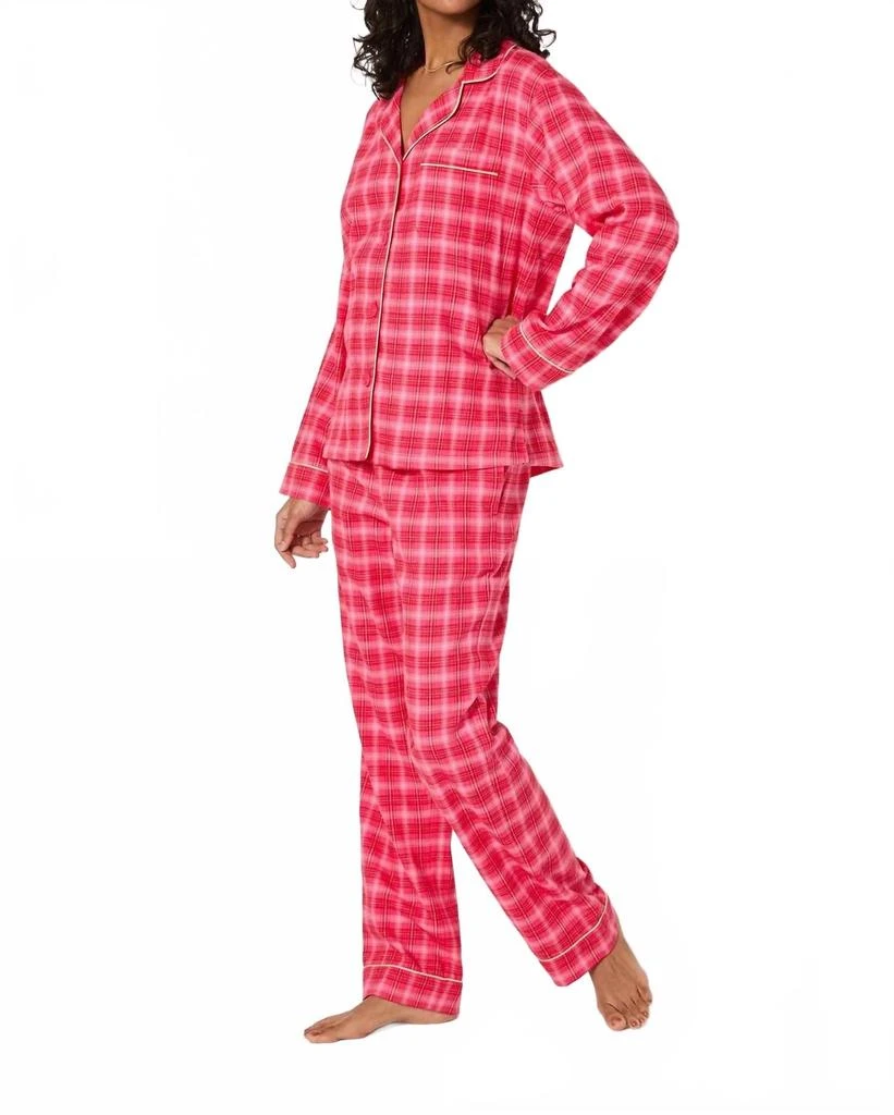 BedHead PJs Classic Woven Portuguese Flannel Pajama Set In Wonderland Plaid 2