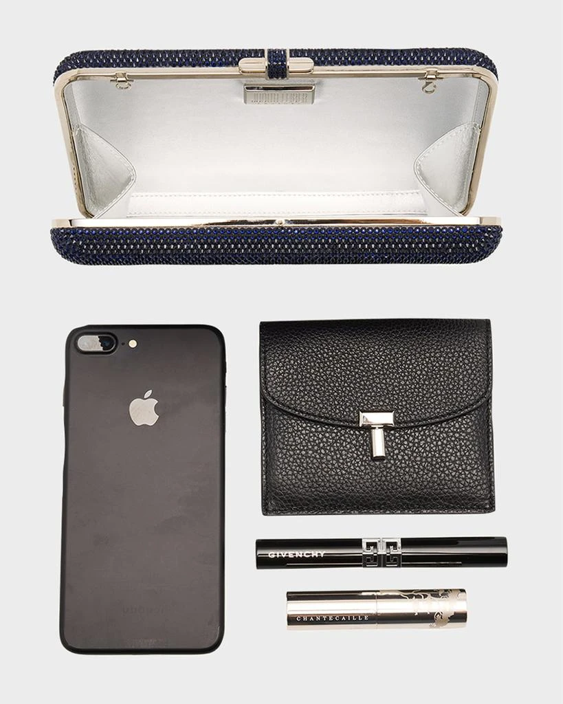 Judith Leiber Slim Slide Crystal Evening Clutch Bag 8