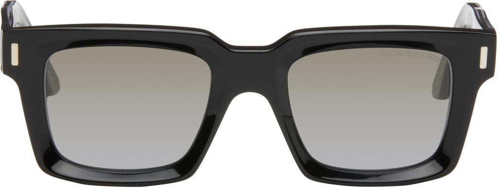 Cutler and Gross Black 1386 Square Sunglasses
