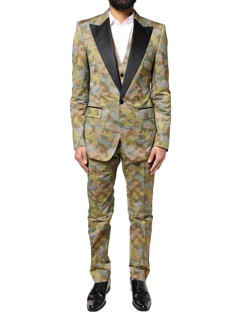 Dolce 
Gabbana Camouflage SICILIA 3 Piece Men
s Suit