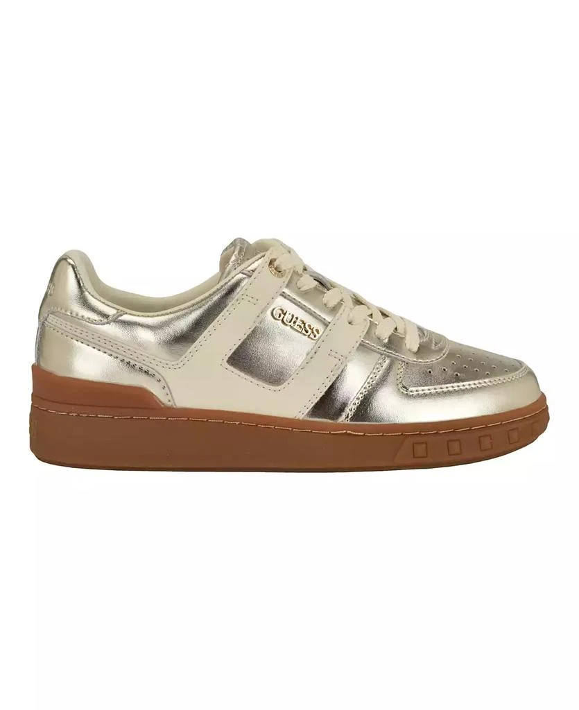 GUESS Women
s Inart Low Profile Sporty Gum Bottom Lace-Up Sneakers 2