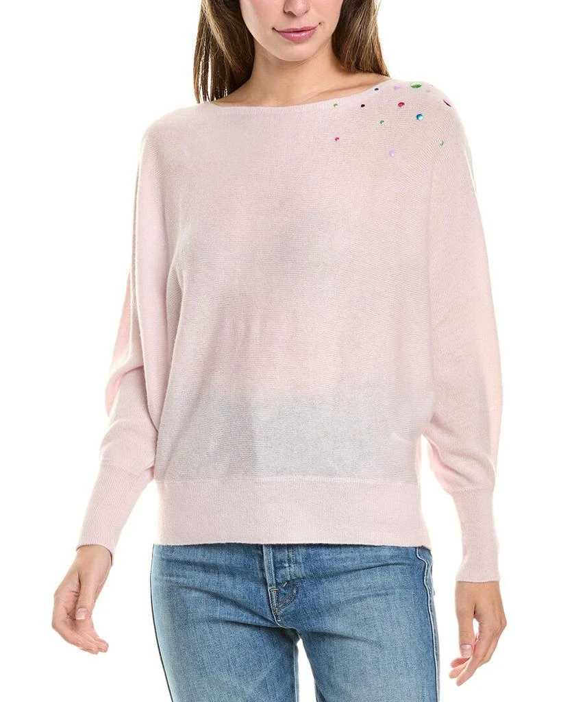 Brodie Cashmere Wool & Cashmere-Blend Hot Fix Off Shoulder Jumper 1