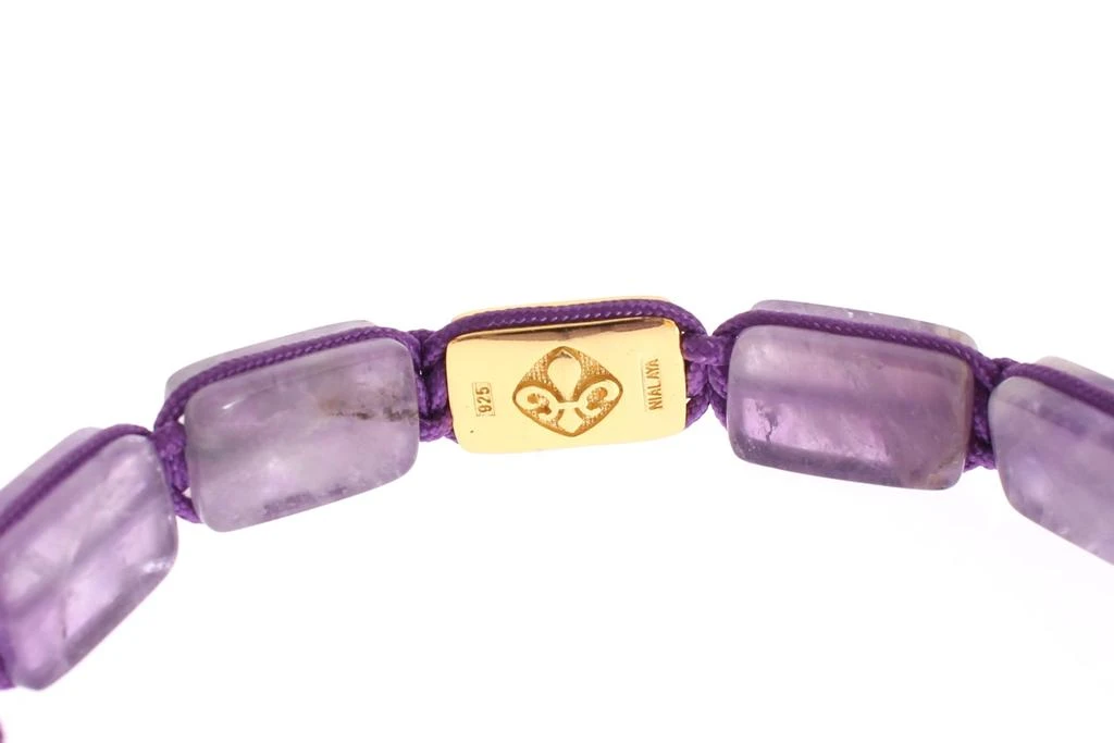 Nialaya CZ Amethyst 18K  925 Women's Bracelet 5