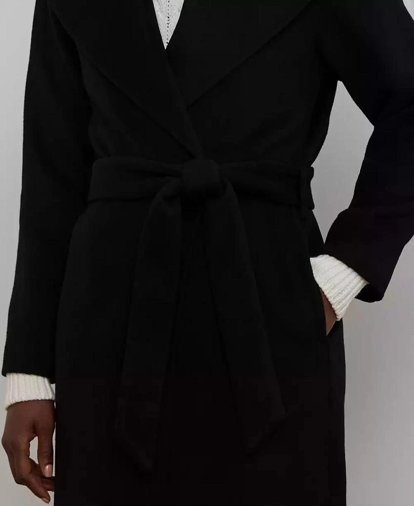 Ralph Lauren Women's Double-Faced Wool-Blend Wrap Coat 4