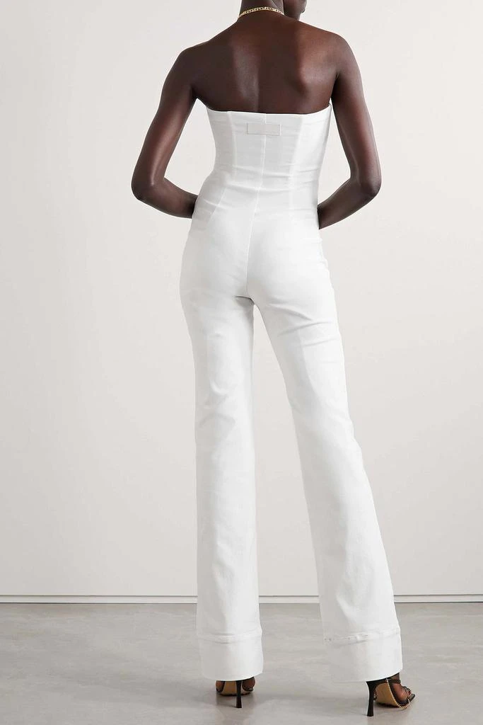 RIVET UTILITY Showstopper strapless stretch-crepe jumpsuit 3