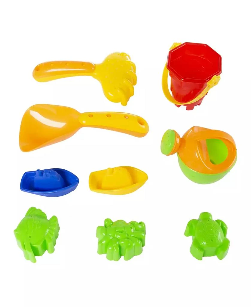 Trademark Global Hey Play Water Or Sand Sensory Table With Lid And Toys - Portable Covered Activity Playset For The Beach, Backyard Or Classroom 4