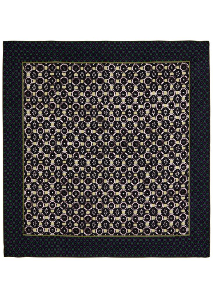 Dries Van Noten Facet printed silk scarf - Scarves - BeyondStyle