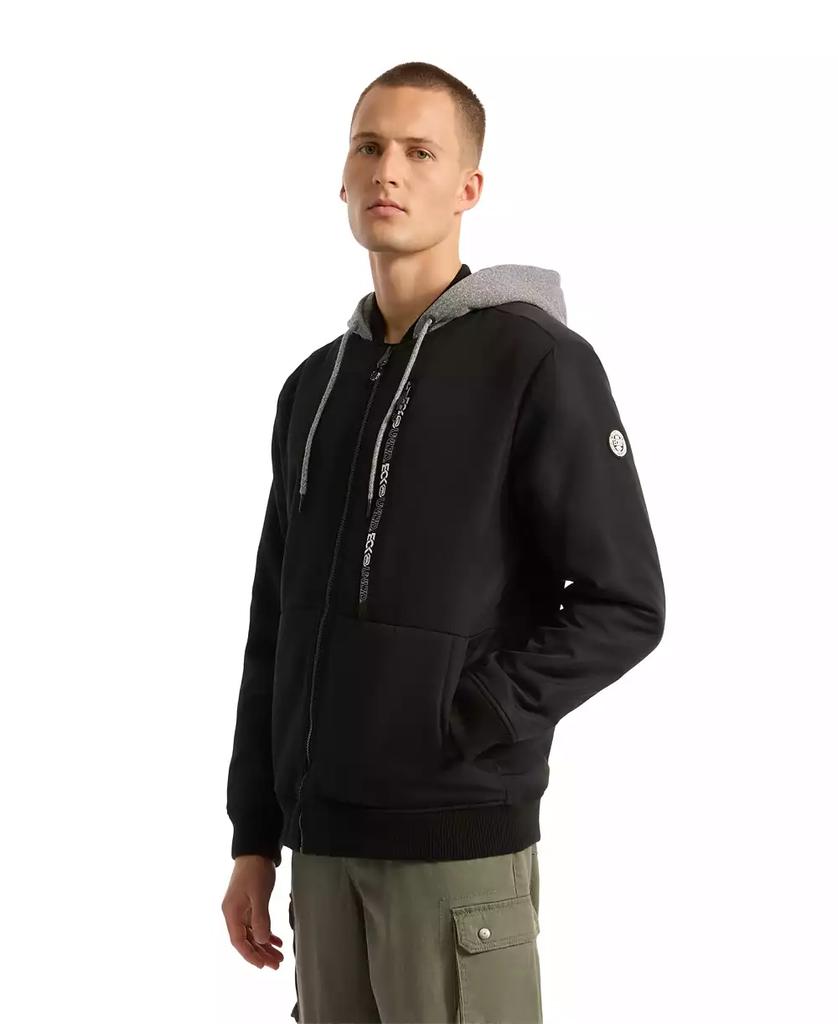 Ecko Unltd Men's Don’t Give Up Sherpa Varsity Jacket