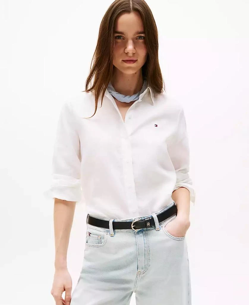 Tommy Hilfiger Women's Linen Button-Up Shirt