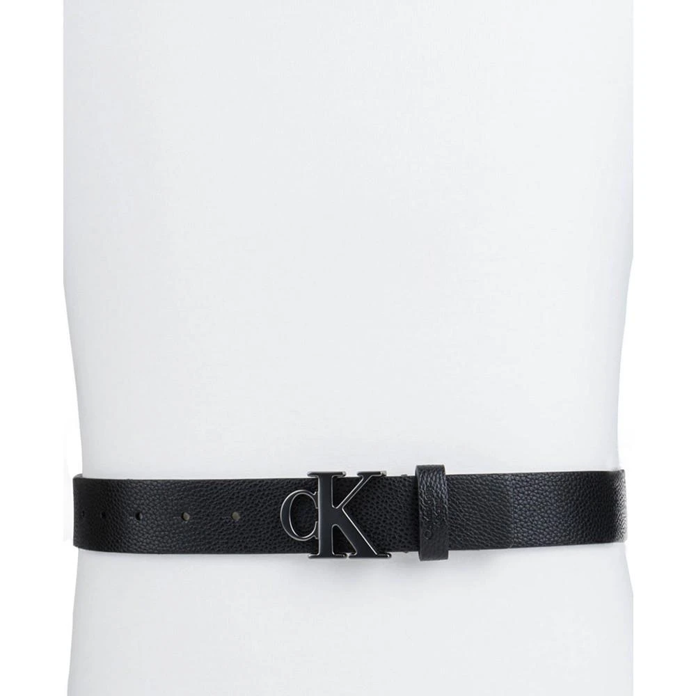 Calvin Klein Men's Logo Plaque Buckle Fashion Jean Belt 5