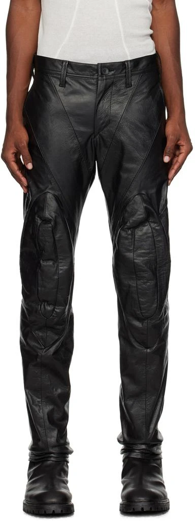 Shop Black Rider Leather Pants on Sale at BeyondStyle – Get 70% Off ...