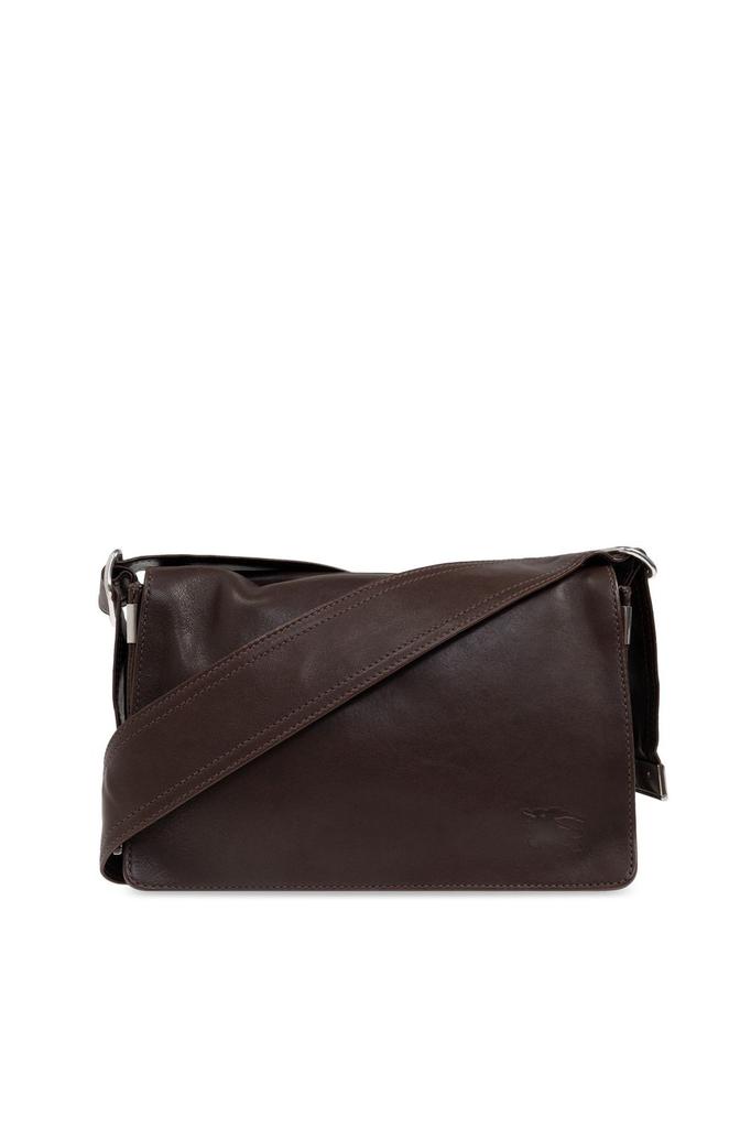 ショルダーバッグ BURBERRY Slate Leather Large Shield Crossbody Bag Burberry Slate Leather Large Shield Crossbody Bag In Black