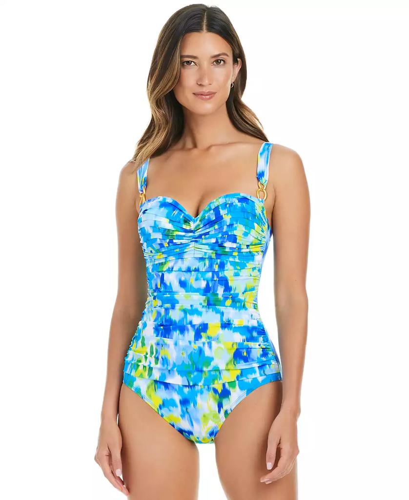 Bleu Rod Beattie Women's Life's A Beach Shirred Underwire One-Piece Swimsuit