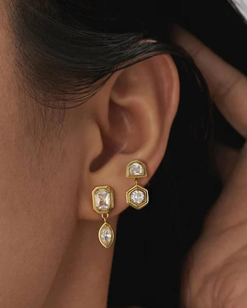 Luv AJ Luv Aj - Women's Star Bezel Studs Set 3