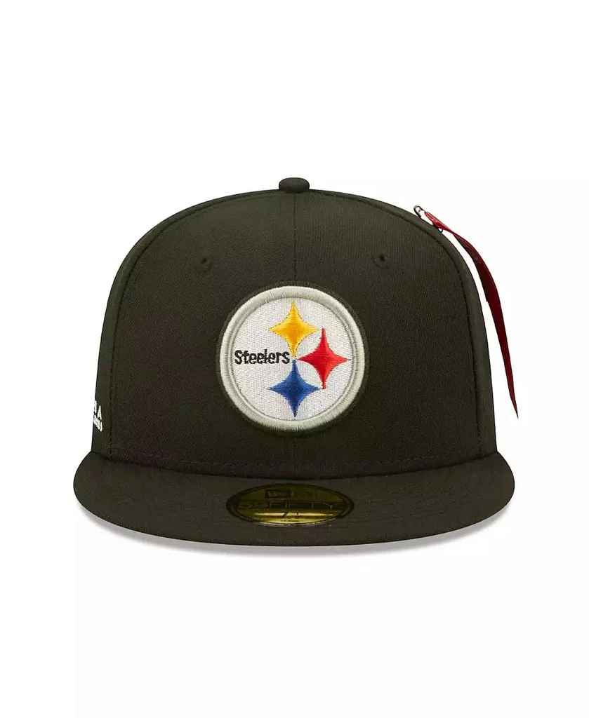 New Era Men's X Alpha Industries Black Pittsburgh Steelers Alpha 59Fifty Fitted Hat 4