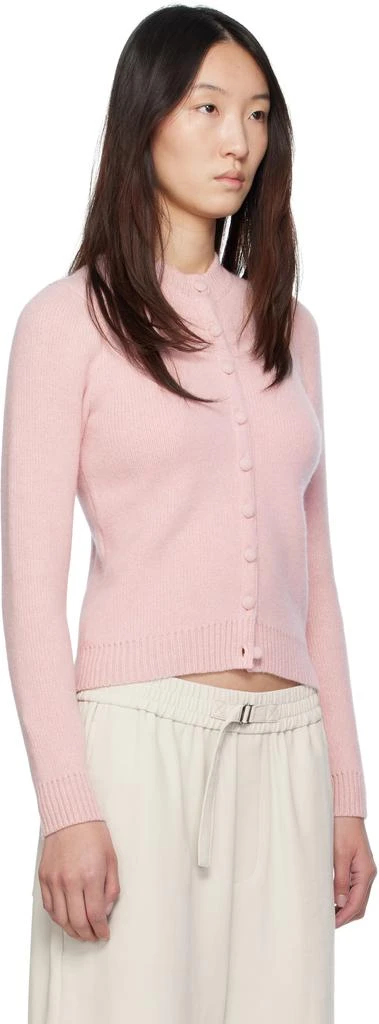Magda Butrym Pink Classic Round-Neck Cardigan 2