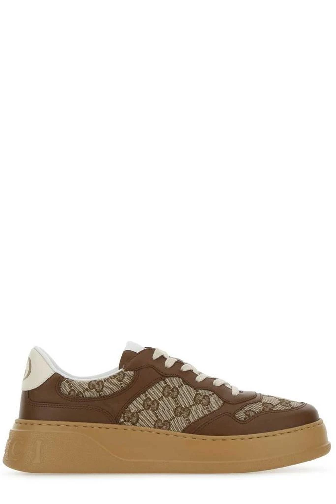 Gucci Gucci GG Embossed Lace-Up Sneakers 1