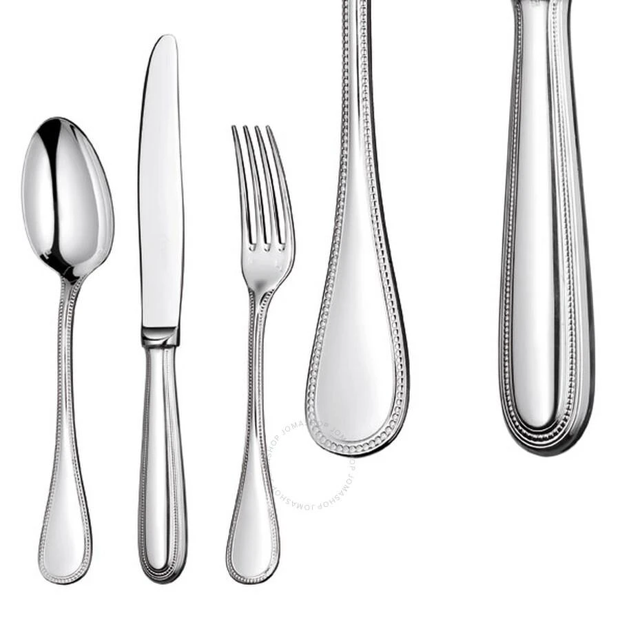 Christofle Silver Plated Perles Cream Soup Spoon 0010-001 1