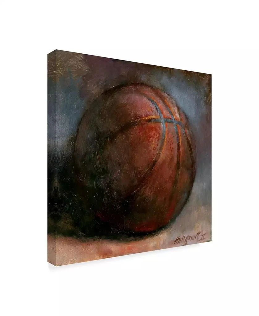 Trademark Global Hall Groat Ii 
Basketball
 Canvas Art - 18" x 18" 2