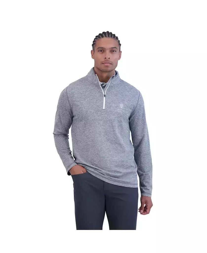 Ben Sherman Men's Seamless Knit Quarter Zip Sweatshirt 1