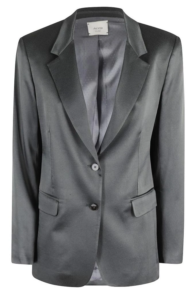 ALYSI Single-Breasted Tailored Blazer With Notched Lapel