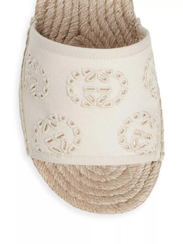 Gucci Damita Logo Eyelet Canvas Espadrilles 4