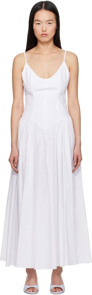 Staud White Dena Maxi Dress 1