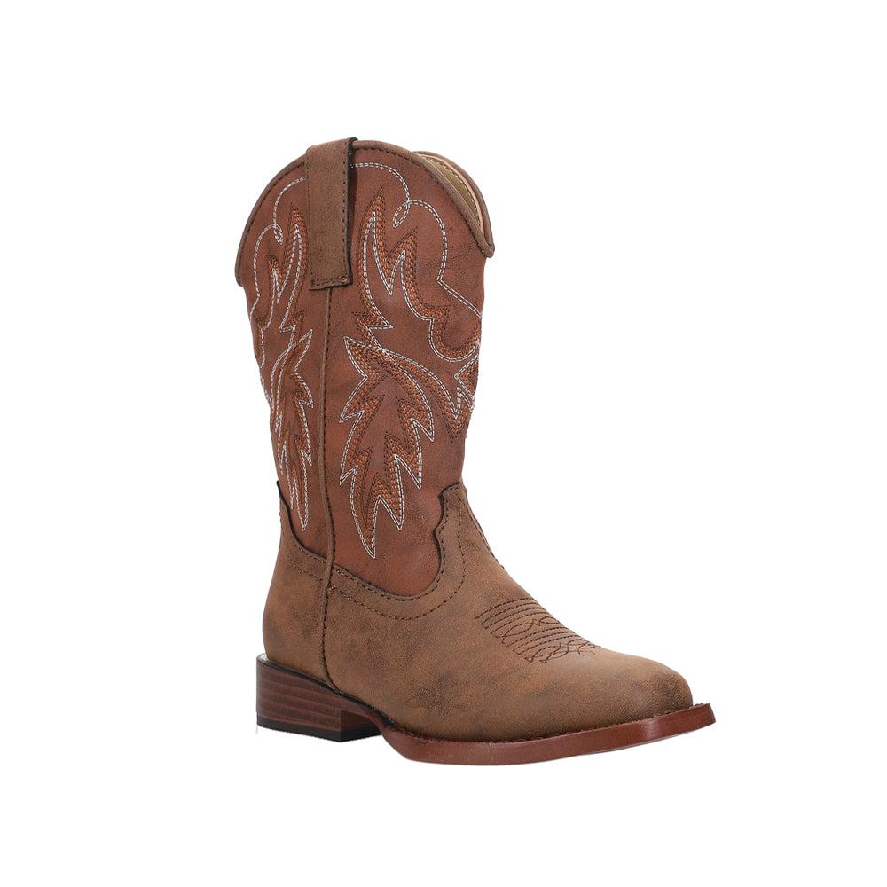 Roper Heritage Square Toe Cowboy Boots (Little Kid-Big Kid)