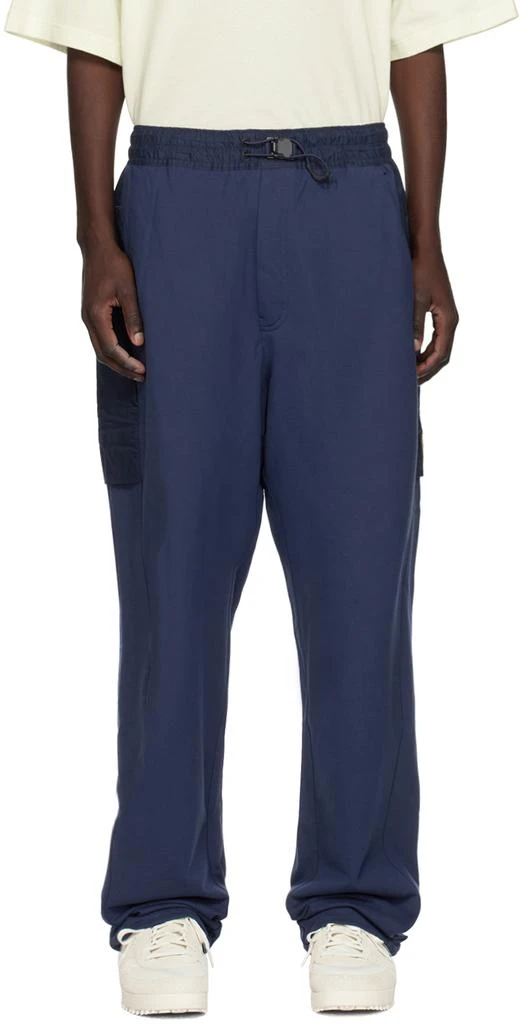 Y-3 Navy Straight-Leg Sweatpants 1