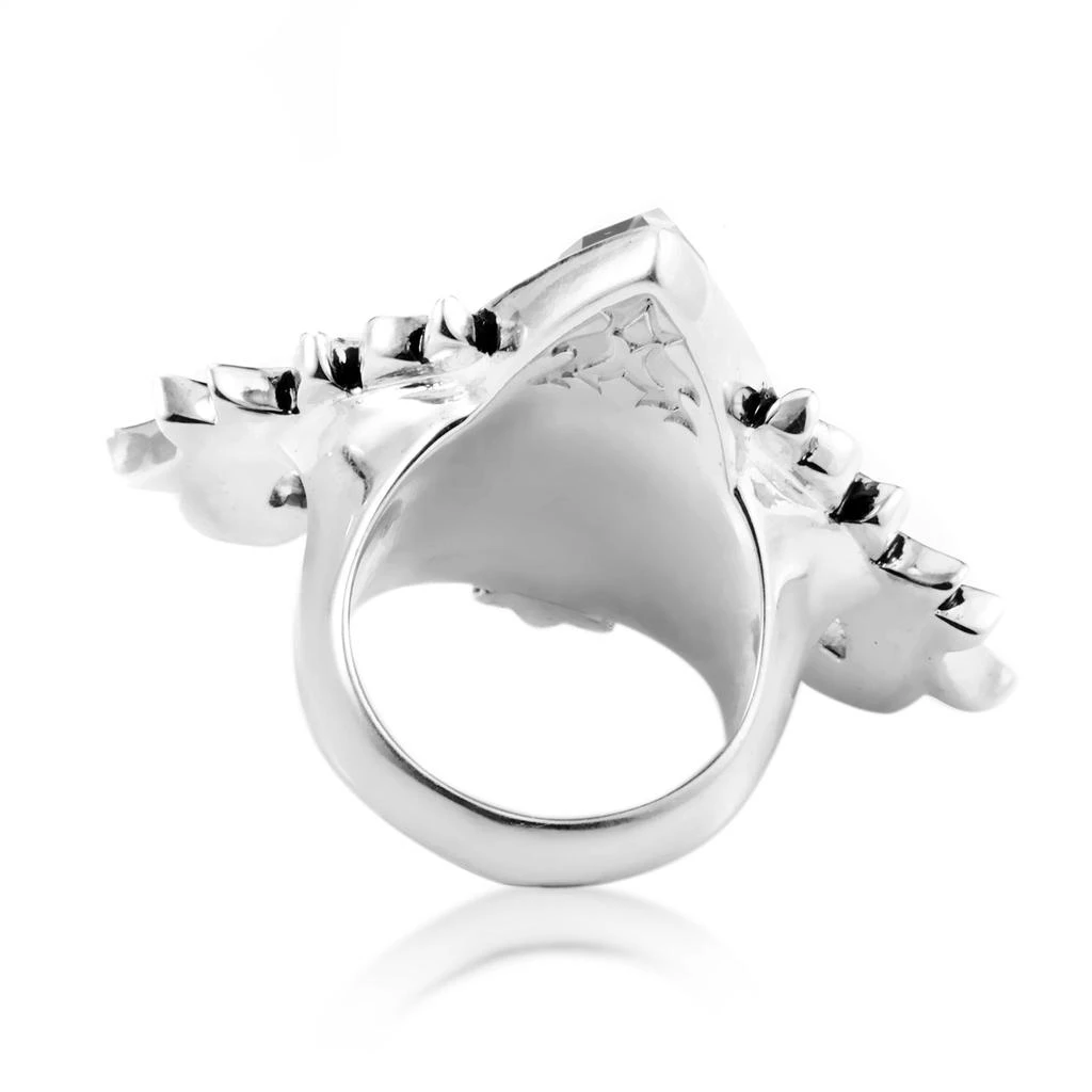 Stephen Webster Superstud Baroque Sterling Silver Cat's Eye & Quartz Ring 4