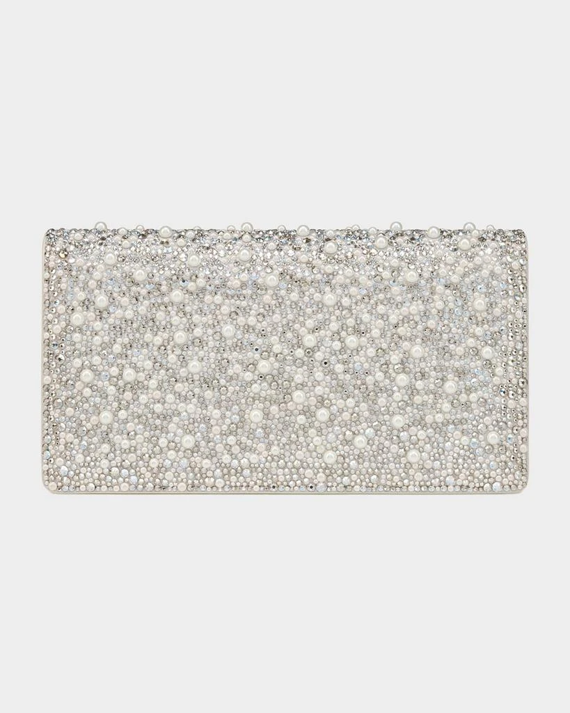 Christian Louboutin Bettina Clutch Bag in Strass 
Pearly Suede 3