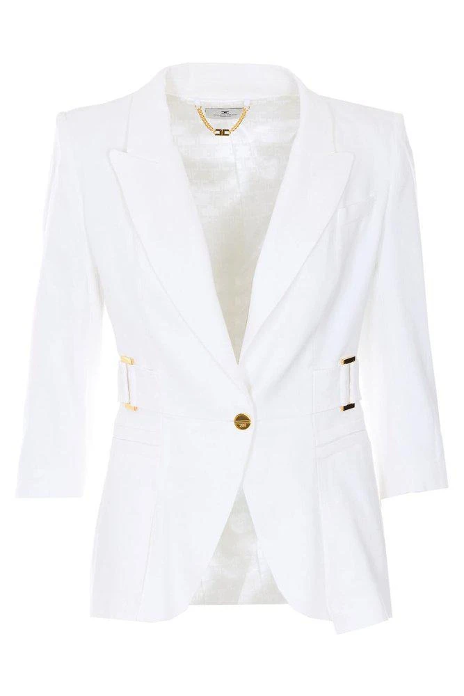 ELISABETTA FRANCHI Elisabetta Franchi Belted Single-Breasted Blazer