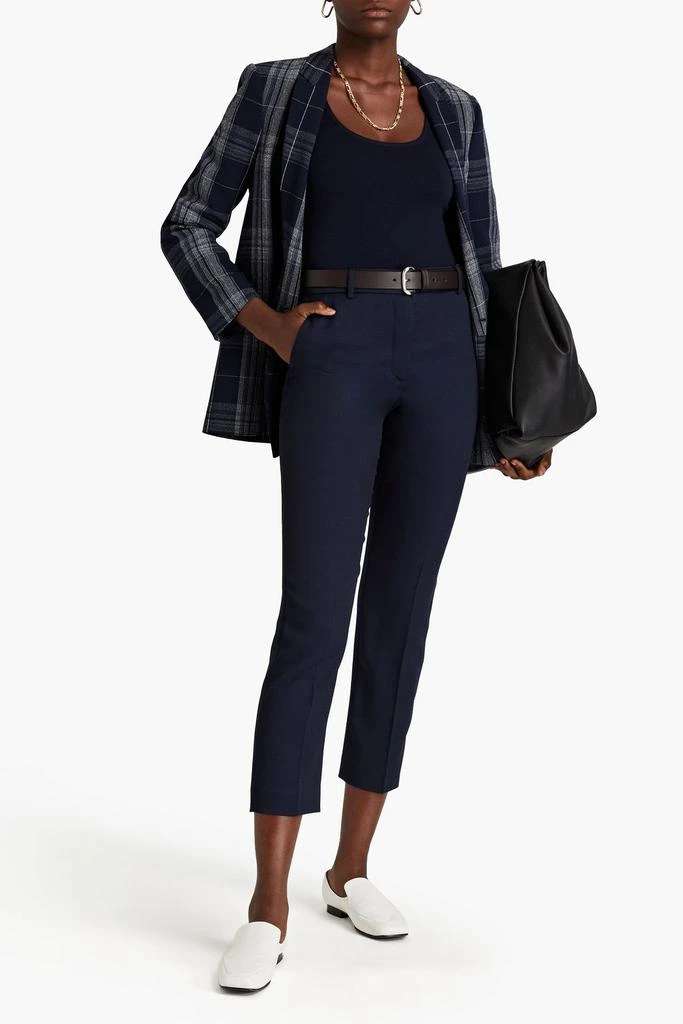 Joseph Coleman cropped piqué straight-leg pants 2