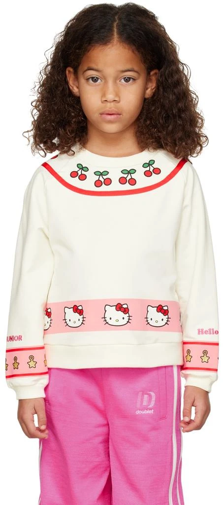 GCDS Kids White Hello Kitty Edition Sweatshirt
