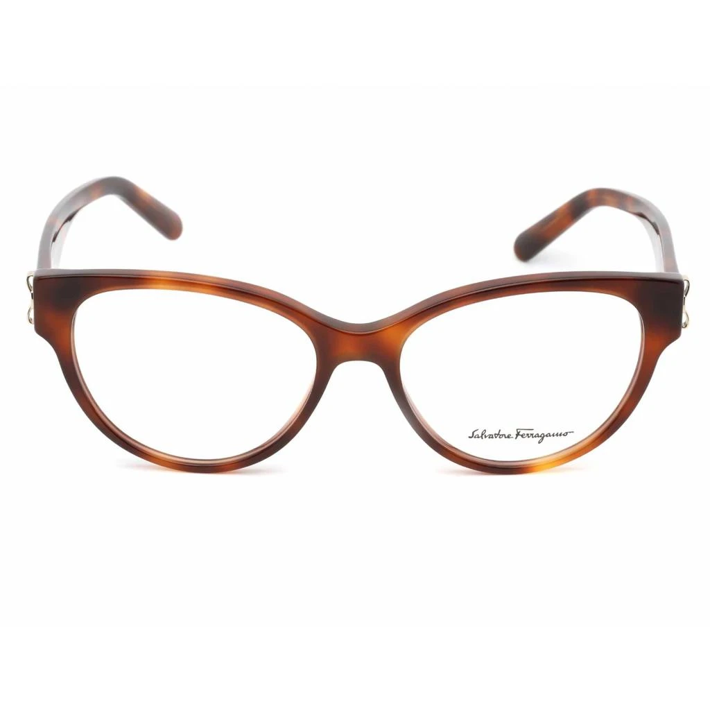 Salvatore Ferragamo Salvatore Ferragamo Women's Eyeglasses - Tortoise Round Plastic Frame | SF2863 214 2