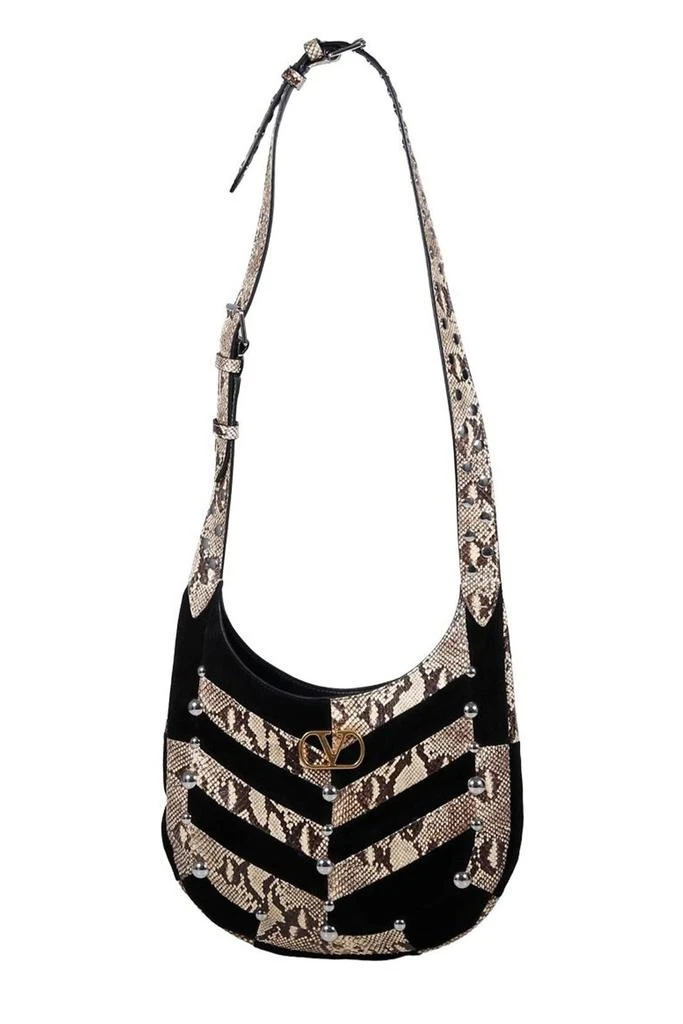 Valentino Valentino Chevron Patterned VLogo Signature Shoulder Bag 1
