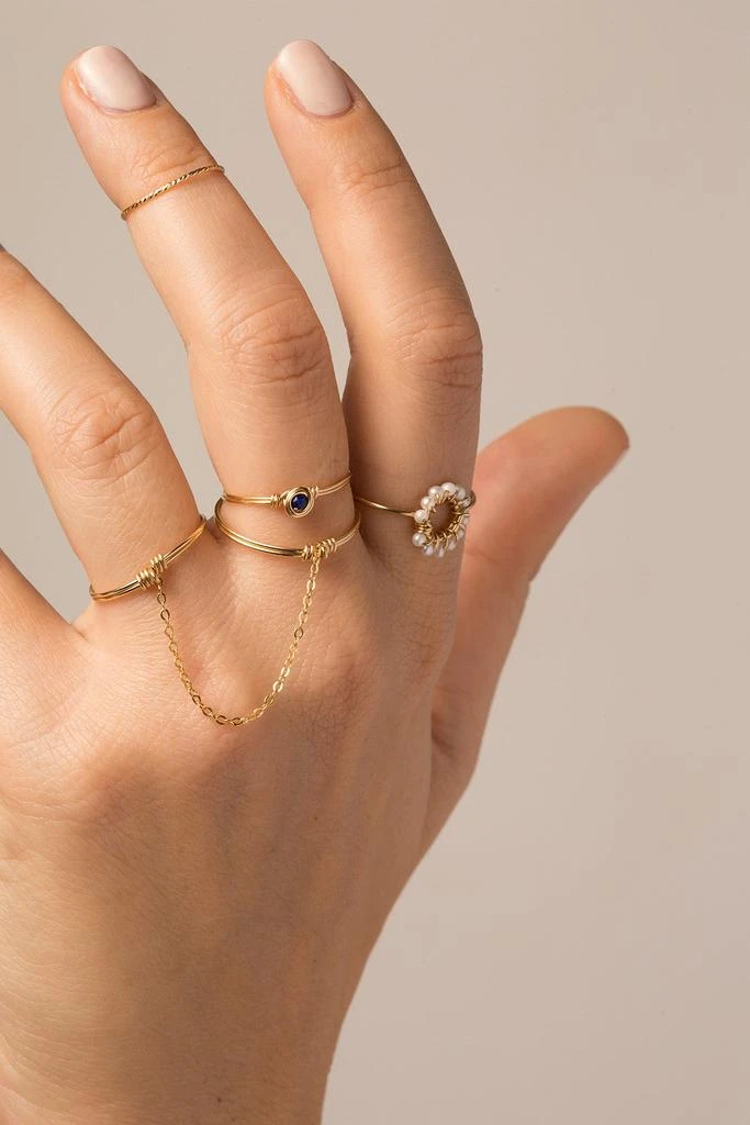 预计3周后发货 YAY Paris Bague Hélios - Perles De Culture - Or 4