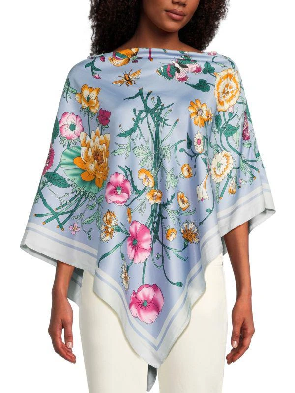 La Fiorentina Printed Poncho 1