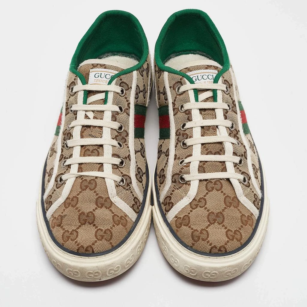 Gucci Gucci Brown Canvas Tennis 1977 Slip On Sneakers Size 43 3