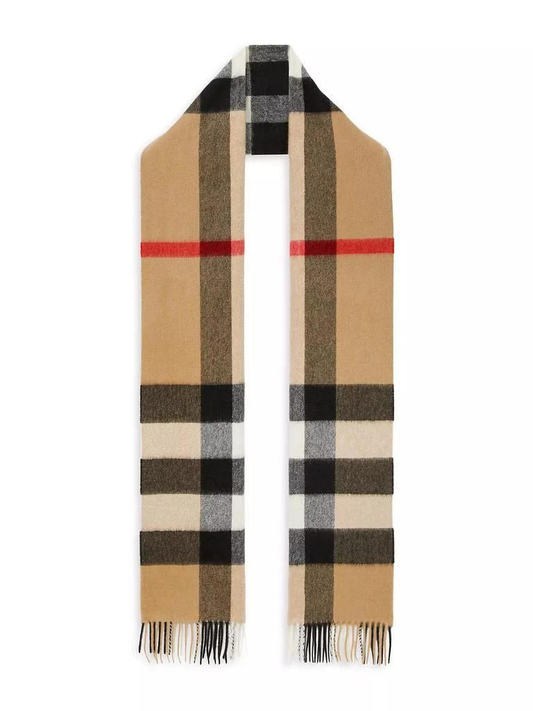 Burberry Cashmere Mega Check Scarf 4