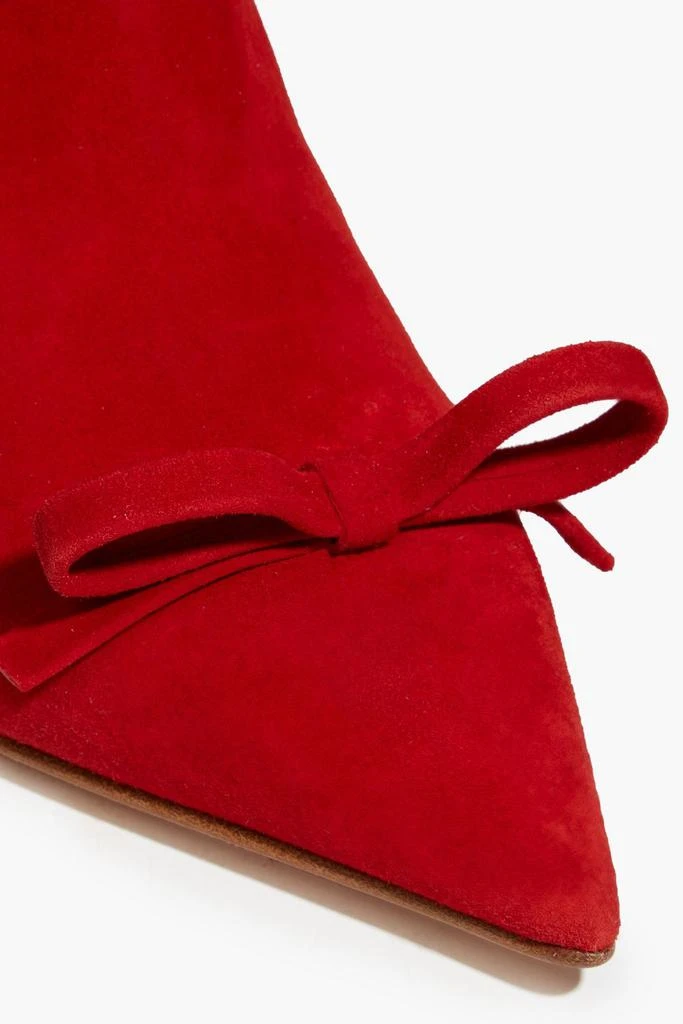 RED Valentino Sandie bow-embellished suede ankle boots 4