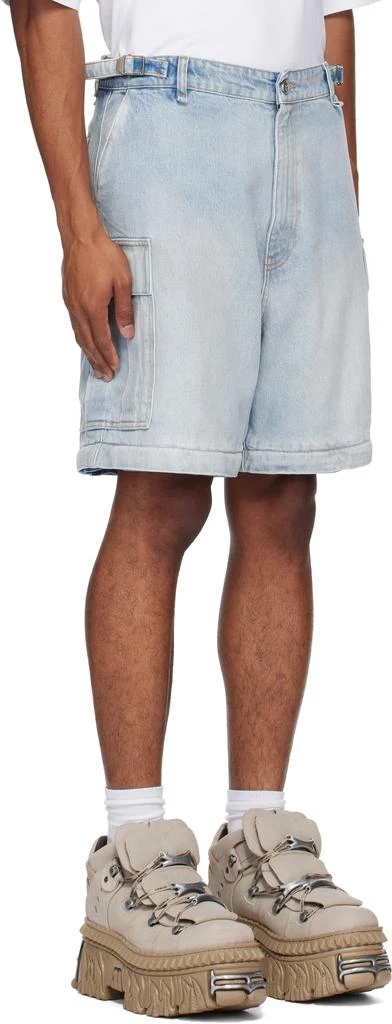 Vetements Blue Convertible Denim Cargo Pants 4