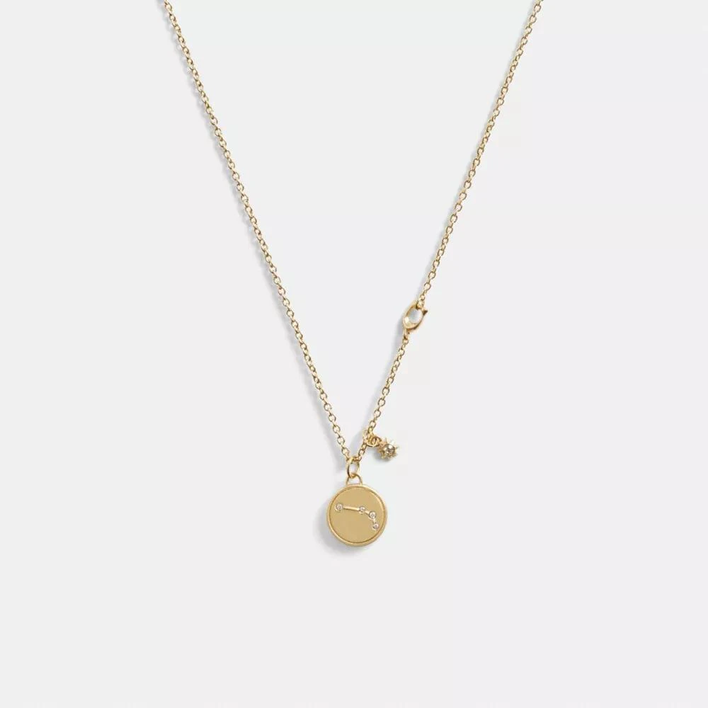 Coach Pisces Coin Pendant Necklace 1