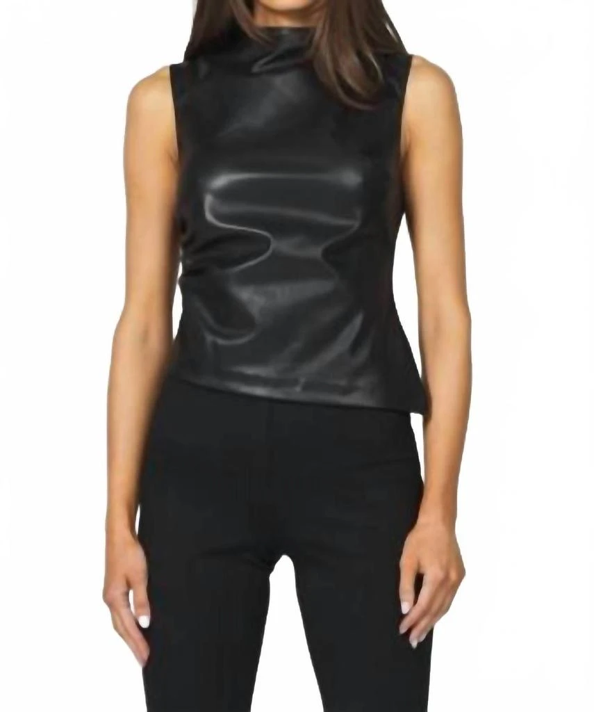 Another Love Another Love - Shaunee Faux Leather Top