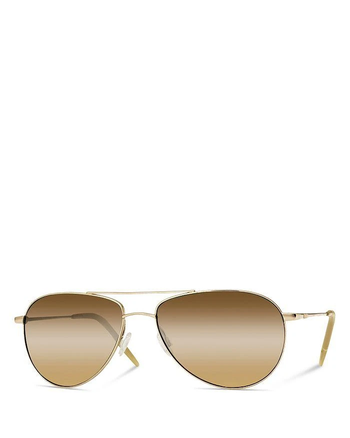 Oliver Peoples Benedict Polarized Aviator Sunglasses, 59mm 2