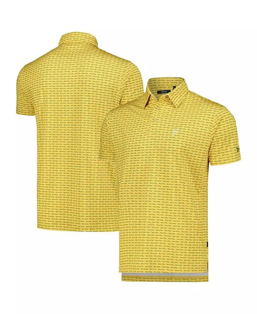 Breezy Golf Men's Yellow WM Phoenix Open Have a Day Polo Shirt 1