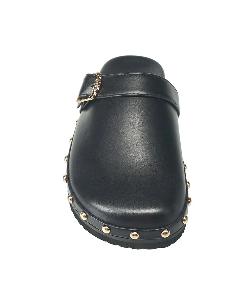 French Connection Women's Chello Buckle Leather Clog 4