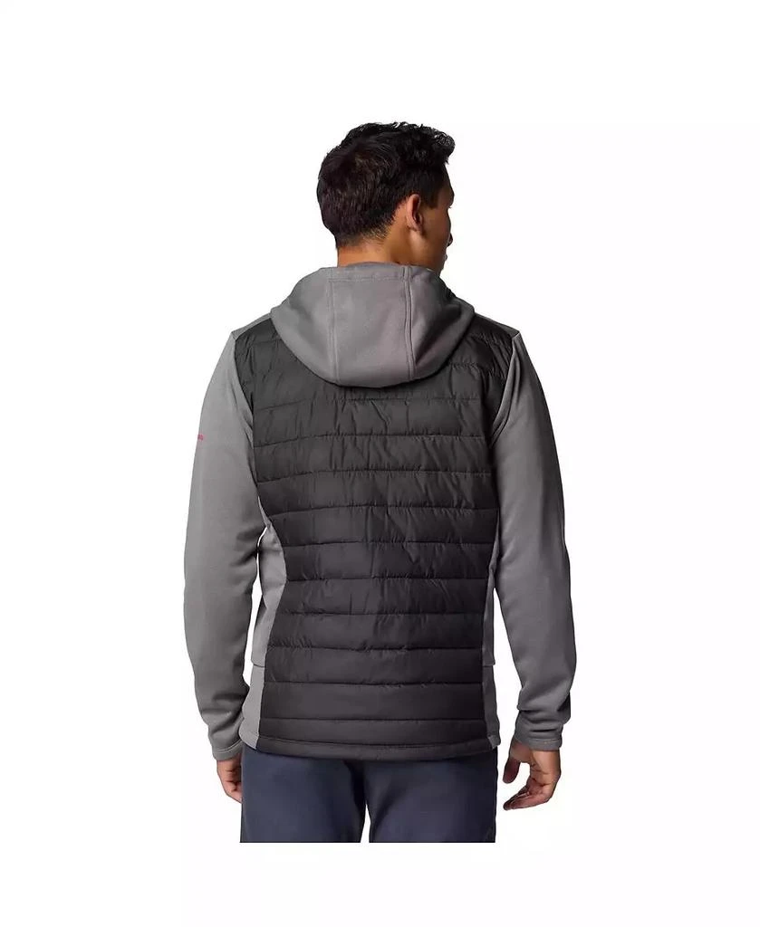 Columbia Men's Charcoal/Gray Ohio State Buckeyes Out-Shield Hybrid Full-Zip Hoodie Jacket 2