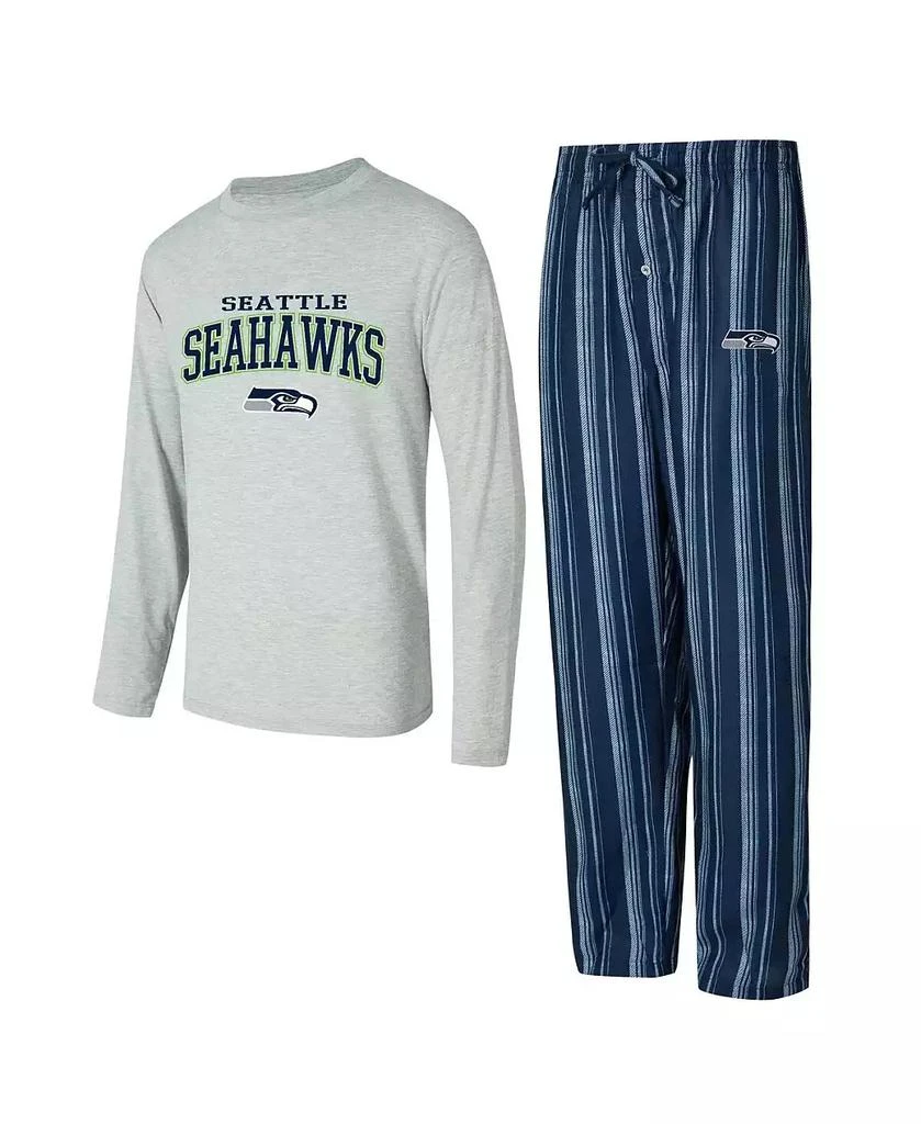 Concepts Sport Men's Seattle Seahawks Petition Long Sleeve T-Shirt Pants Sleep Set 1