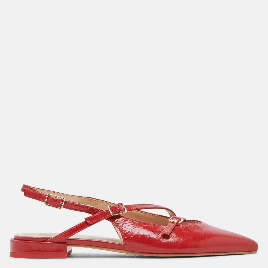 Dolce Vita Pamla Wide Flats Red Crinkle Patent 1
